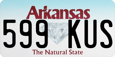 AR license plate 599KUS