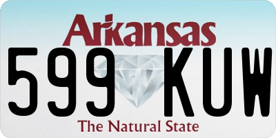 AR license plate 599KUW