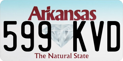 AR license plate 599KVD