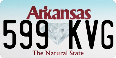 AR license plate 599KVG