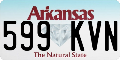 AR license plate 599KVN