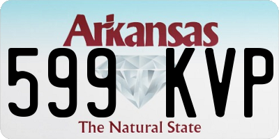 AR license plate 599KVP