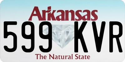 AR license plate 599KVR