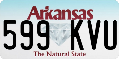 AR license plate 599KVU