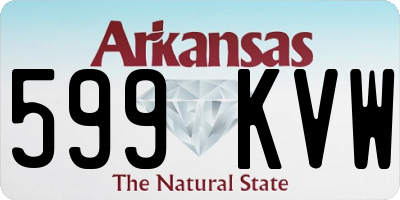 AR license plate 599KVW