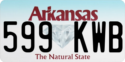 AR license plate 599KWB