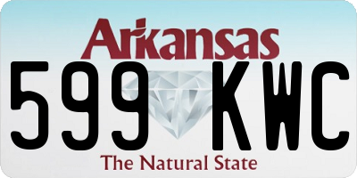 AR license plate 599KWC