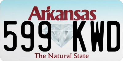 AR license plate 599KWD