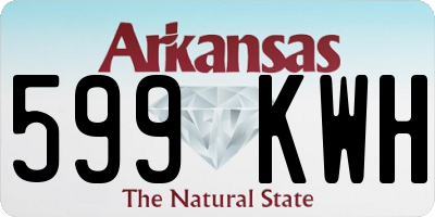 AR license plate 599KWH
