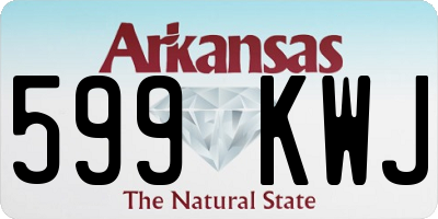AR license plate 599KWJ