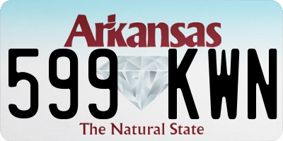 AR license plate 599KWN