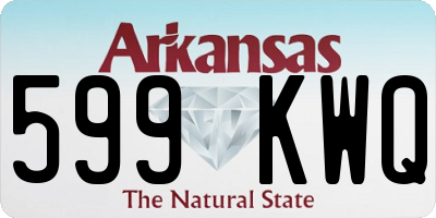 AR license plate 599KWQ