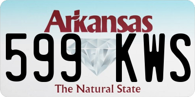AR license plate 599KWS