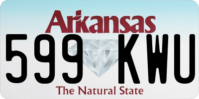 AR license plate 599KWU