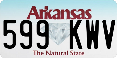 AR license plate 599KWV
