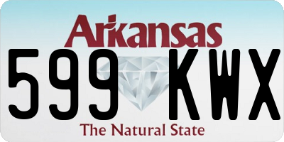 AR license plate 599KWX