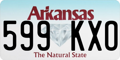AR license plate 599KXO