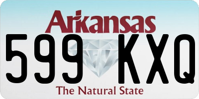 AR license plate 599KXQ