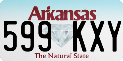 AR license plate 599KXY