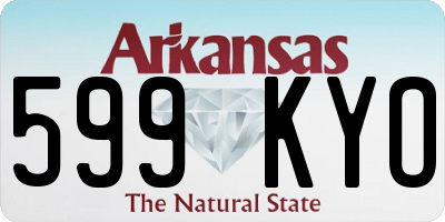 AR license plate 599KYO