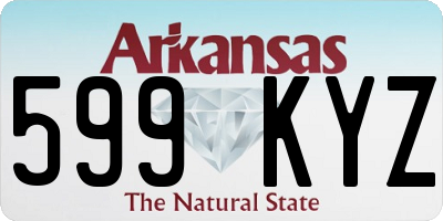AR license plate 599KYZ