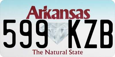 AR license plate 599KZB