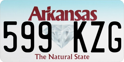 AR license plate 599KZG