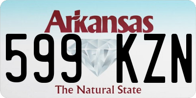 AR license plate 599KZN