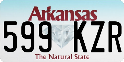 AR license plate 599KZR