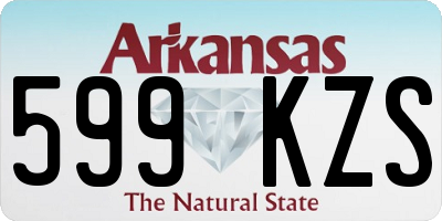 AR license plate 599KZS