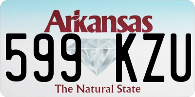 AR license plate 599KZU