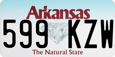 AR license plate 599KZW