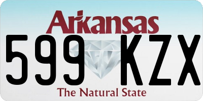 AR license plate 599KZX