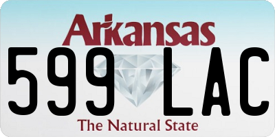 AR license plate 599LAC