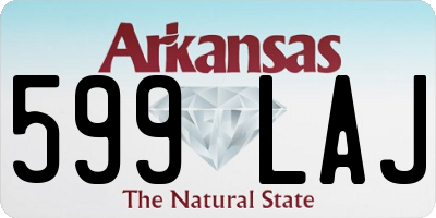AR license plate 599LAJ