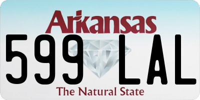AR license plate 599LAL