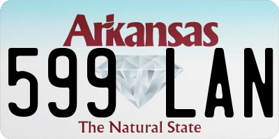 AR license plate 599LAN
