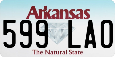 AR license plate 599LAO