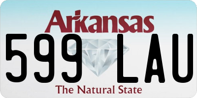 AR license plate 599LAU