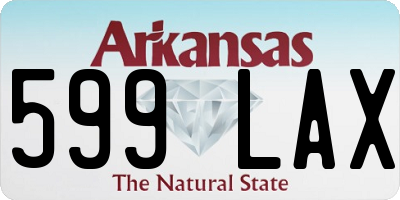 AR license plate 599LAX