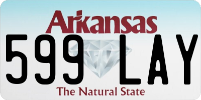 AR license plate 599LAY