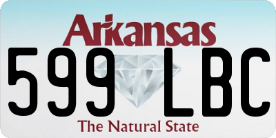 AR license plate 599LBC