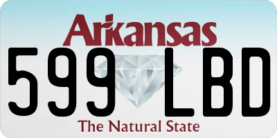 AR license plate 599LBD