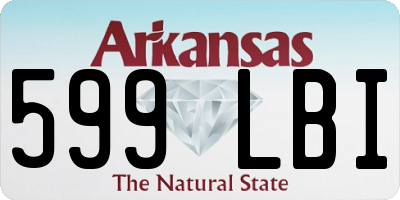 AR license plate 599LBI