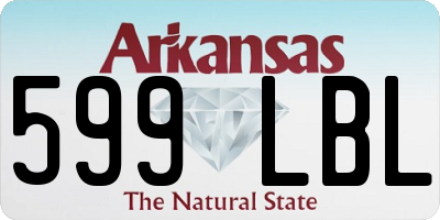 AR license plate 599LBL