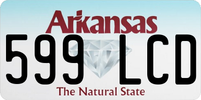 AR license plate 599LCD