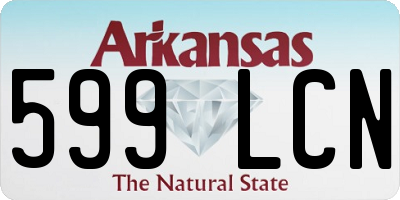 AR license plate 599LCN