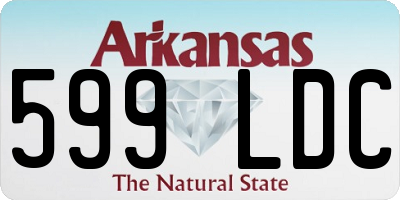 AR license plate 599LDC