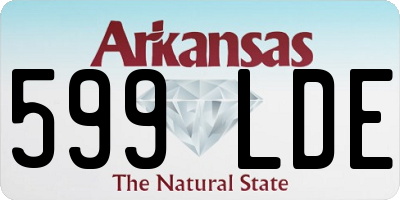 AR license plate 599LDE