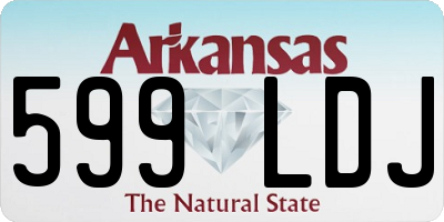 AR license plate 599LDJ